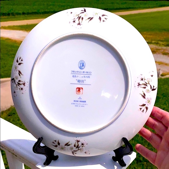 1979 Artist Naoka Nobata “Orient” Japanese Enamel Hand-Painted Porcelain Plate - Picture 5 of 10